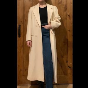 Vintage Off White/Cream 80’s Ethel Pear by OneUp Coat